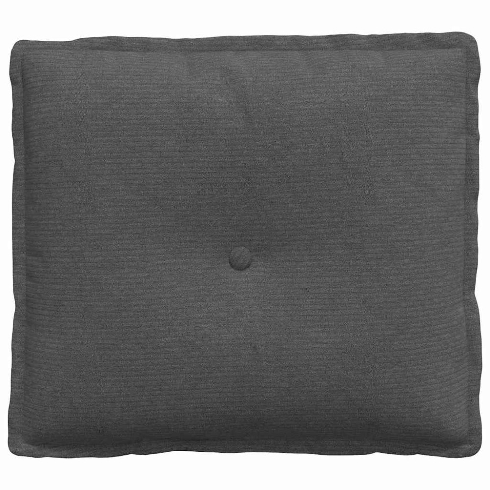 Produktbild för Ryggkudde Mörkgrå 50 x 45 cm Kordread tyg