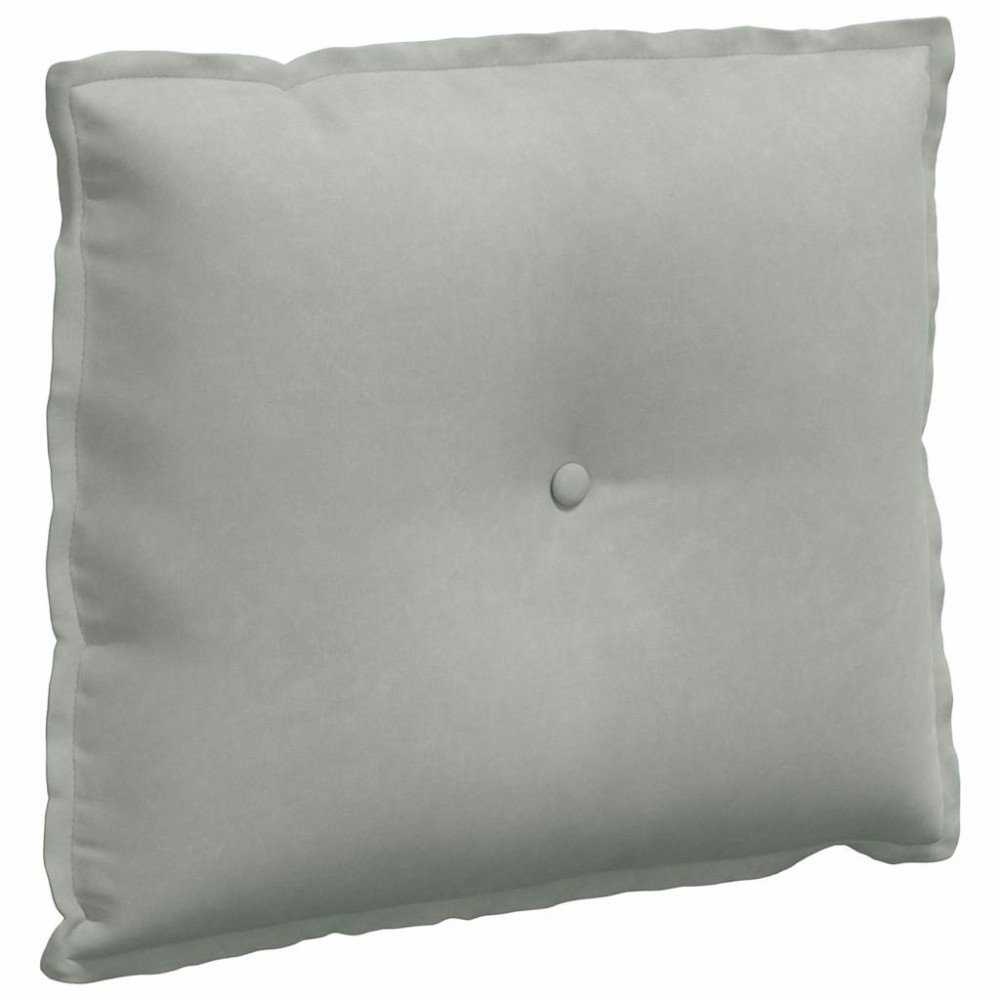 Produktbild för Ryggkudde Ljusgrå 60 x 50 cm Kordread tyg