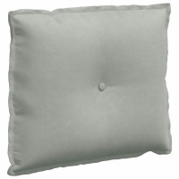 Produktbild för Ryggkudde Ljusgrå 60 x 50 cm Kordread tyg