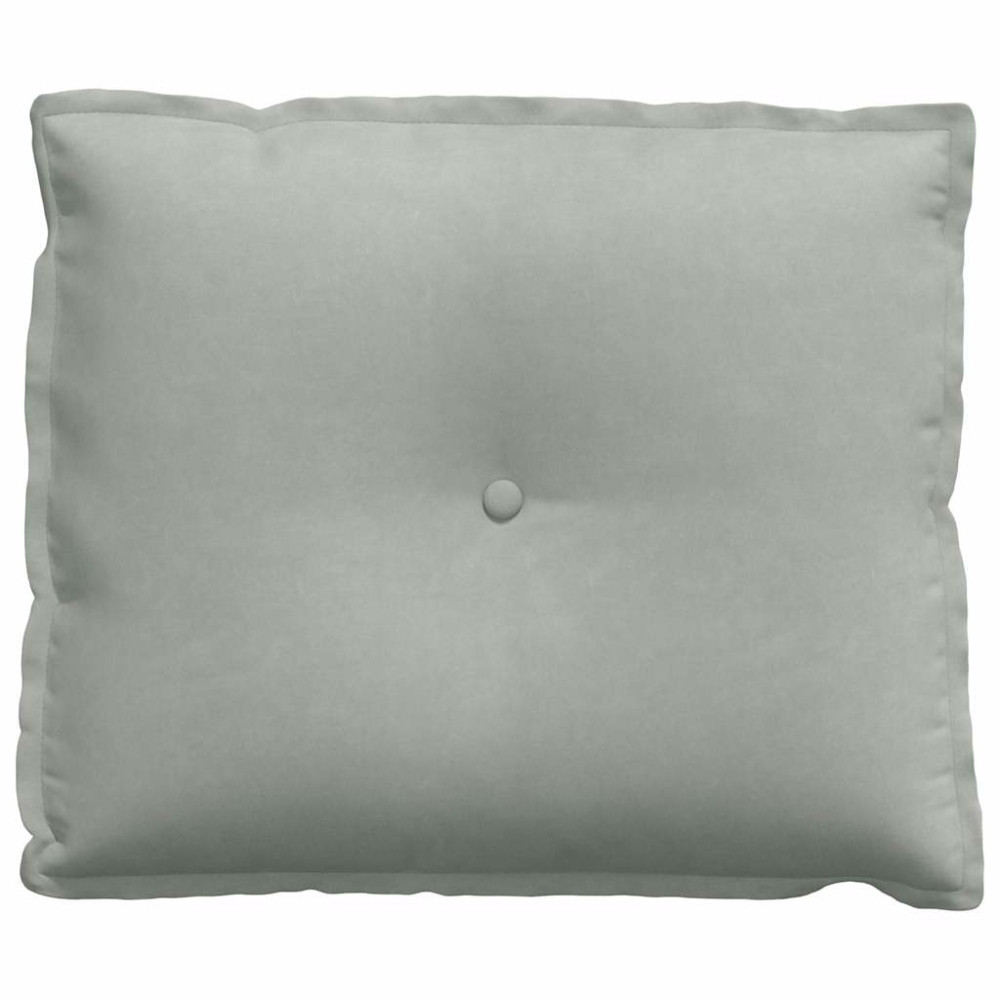 Produktbild för Ryggkudde Ljusgrå 60 x 50 cm Kordread tyg