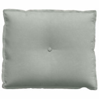 Produktbild för Ryggkudde Ljusgrå 60 x 50 cm Kordread tyg