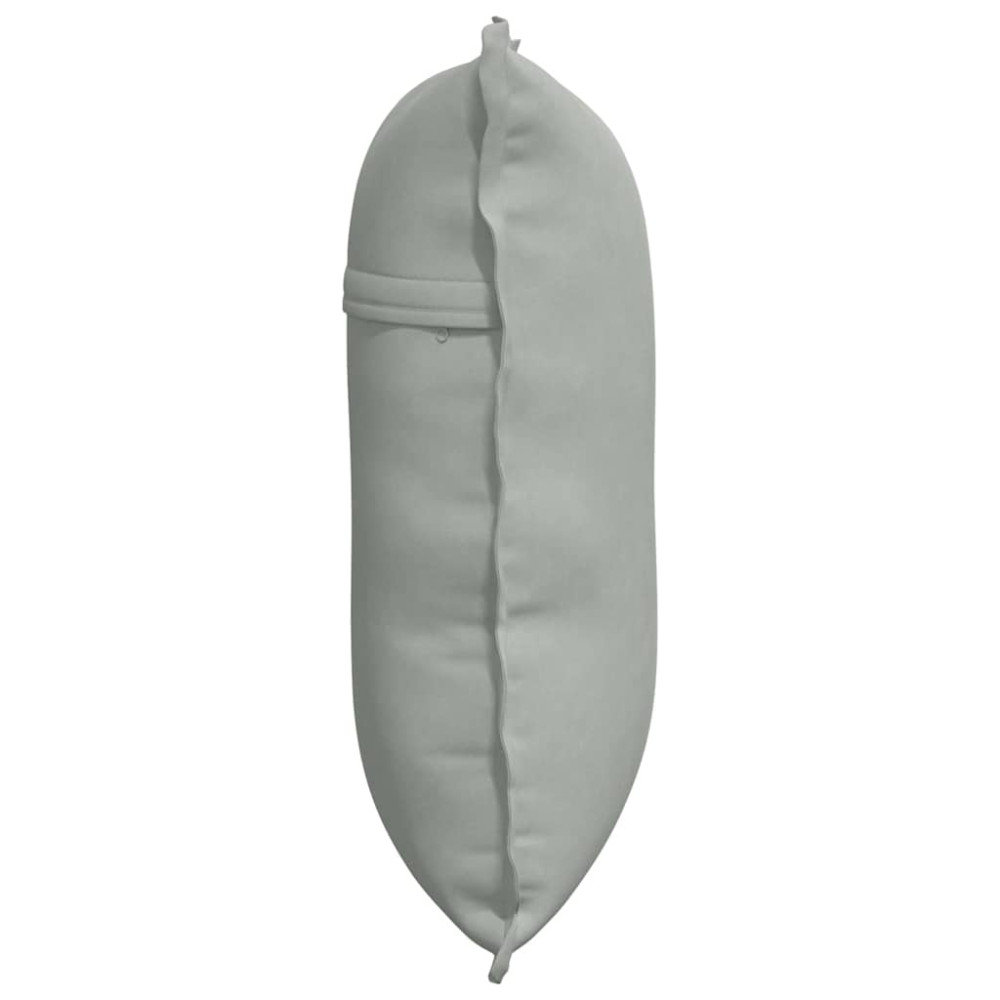 Produktbild för Ryggkudde Ljusgrå 60 x 50 cm Kordread tyg