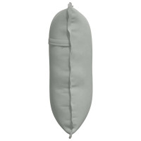Produktbild för Ryggkudde Ljusgrå 60 x 50 cm Kordread tyg