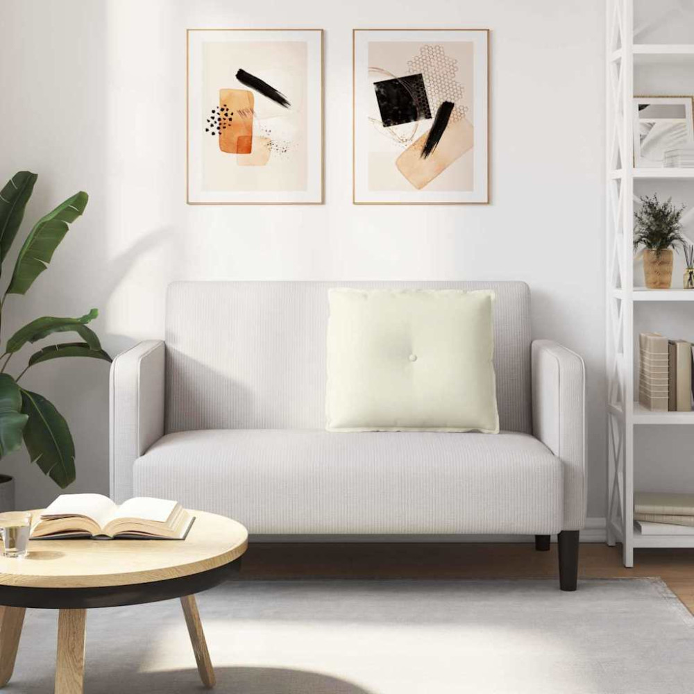 Produktbild för Ryggkudde Kräm 60 x 50 cm Kordread tyg
