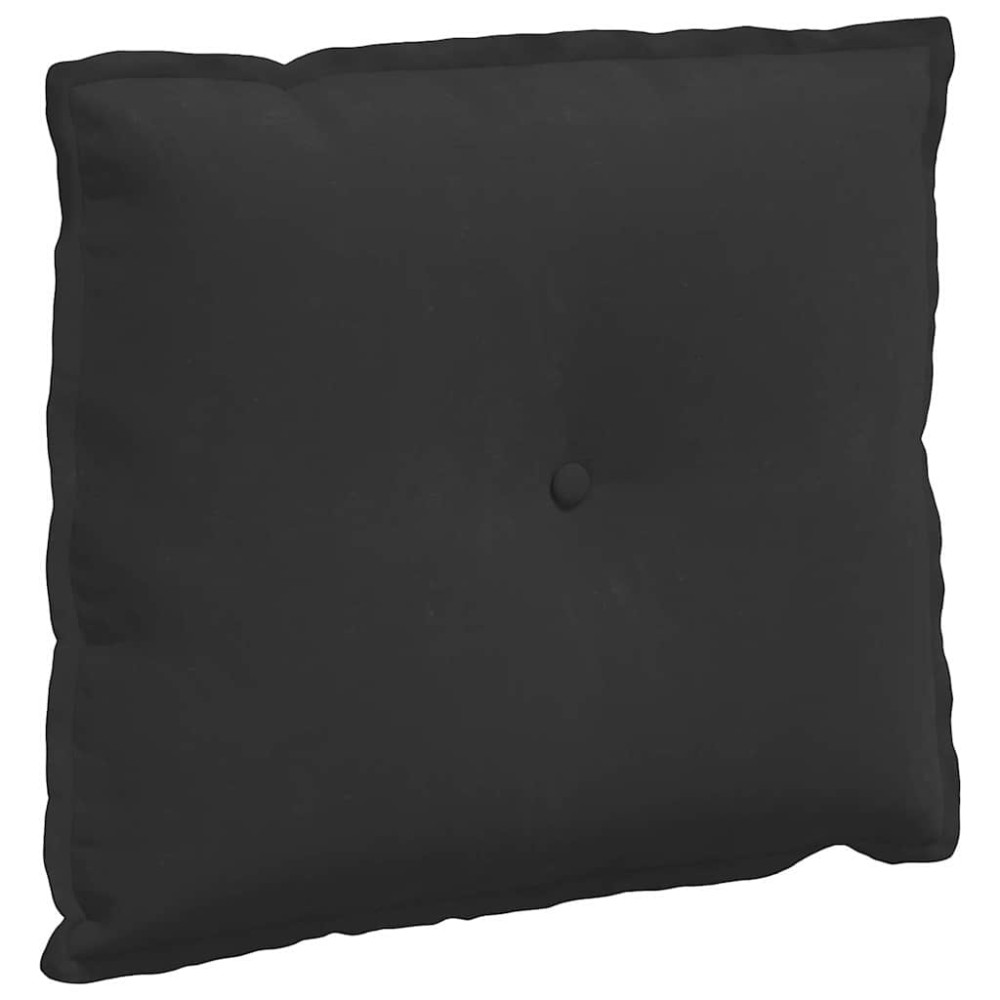 Produktbild för Ryggkudde Svart 60 x 50 cm Mikrofiber Tyg