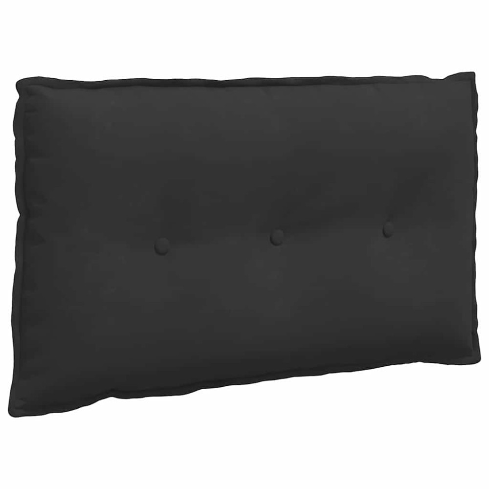 Produktbild för Ryggkudde Svart 80 x 50 cm Mikrofiber Tyg