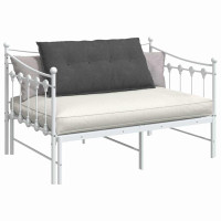 Produktbild för Ryggkudde Mörkgrå 100 x 50 cm Kordread tyg