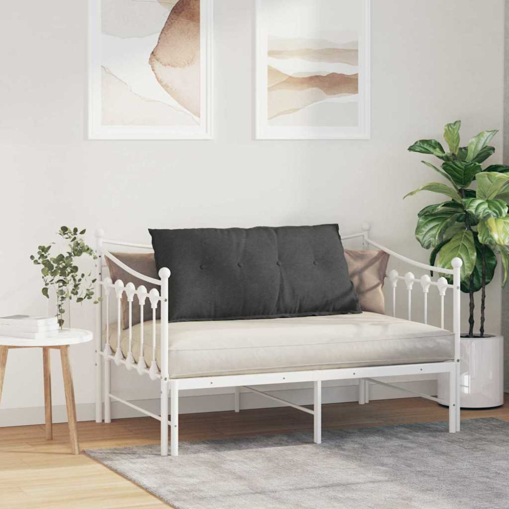 Produktbild för Ryggkudde Mörkgrå 100 x 50 cm Kordread tyg