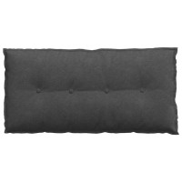 Produktbild för Ryggkudde Mörkgrå 100 x 50 cm Kordread tyg