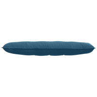 Produktbild för Ryggkudde Blå 140 x 50 cm Kordread tyg