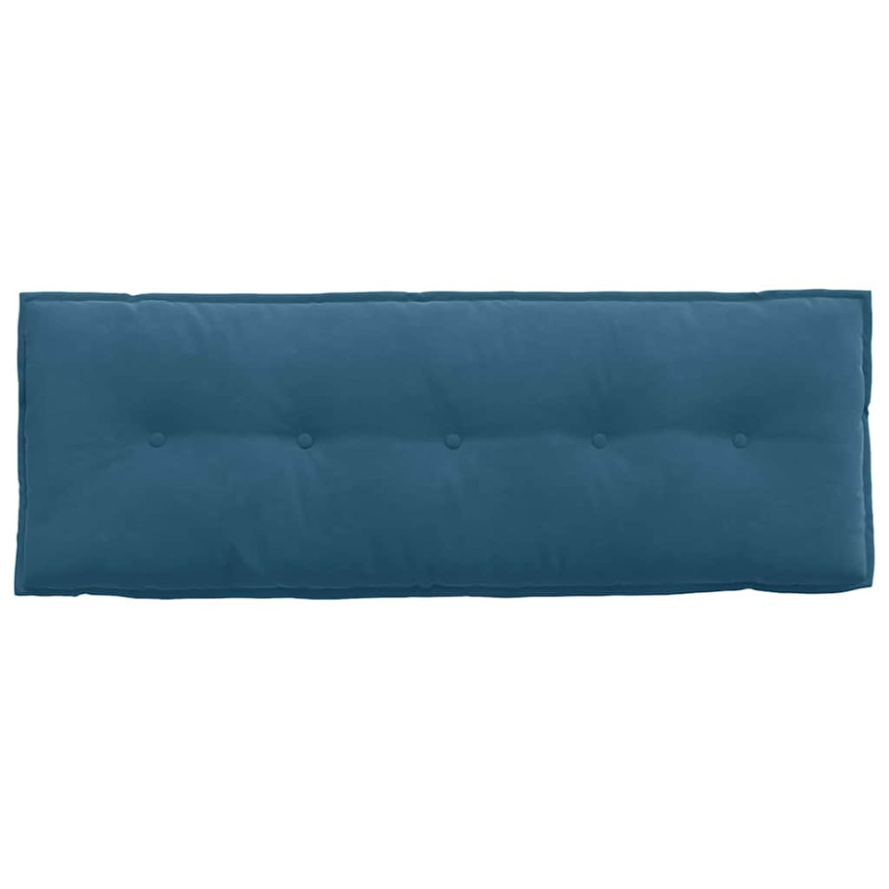 Produktbild för Ryggkudde Blå 140 x 50 cm Kordread tyg