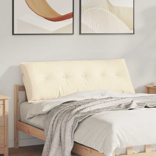 vidaXL Ryggkudde Kräm 140 x 50 cm Kordread tyg