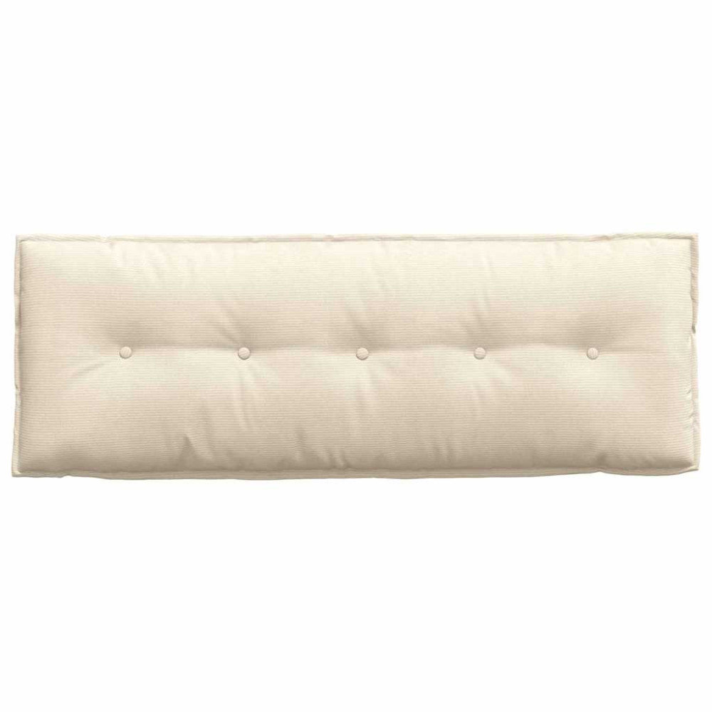 Produktbild för Ryggkudde Kräm 140 x 50 cm Kordread tyg