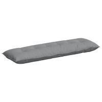 Produktbild för Ryggkudde Ljusgrå 160 x 19 x 50 cm tyg