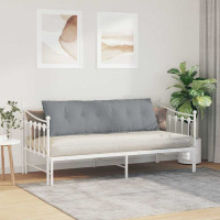 Produktbild för Ryggkudde Ljusgrå 160 x 19 x 50 cm tyg