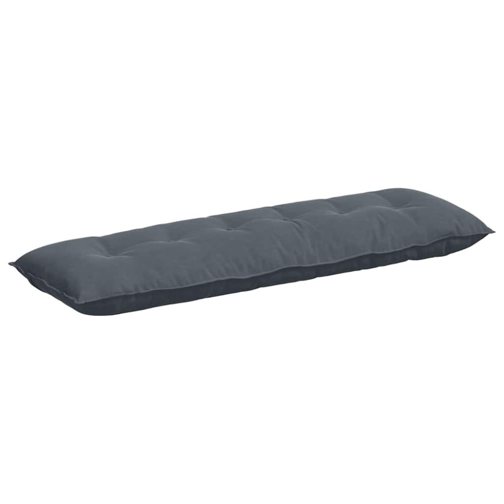 Produktbild för Ryggkudde Mörkgrå 160 x 50 cm Kordread tyg