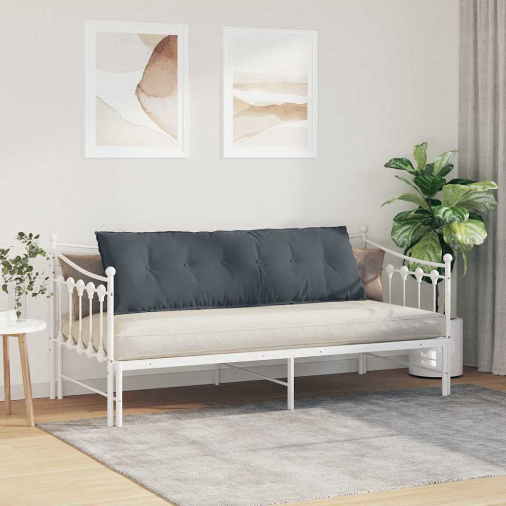 Produktbild för Ryggkudde Mörkgrå 160 x 50 cm Kordread tyg