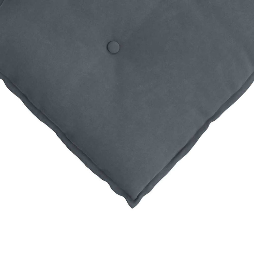 Produktbild för Ryggkudde Mörkgrå 160 x 50 cm Kordread tyg