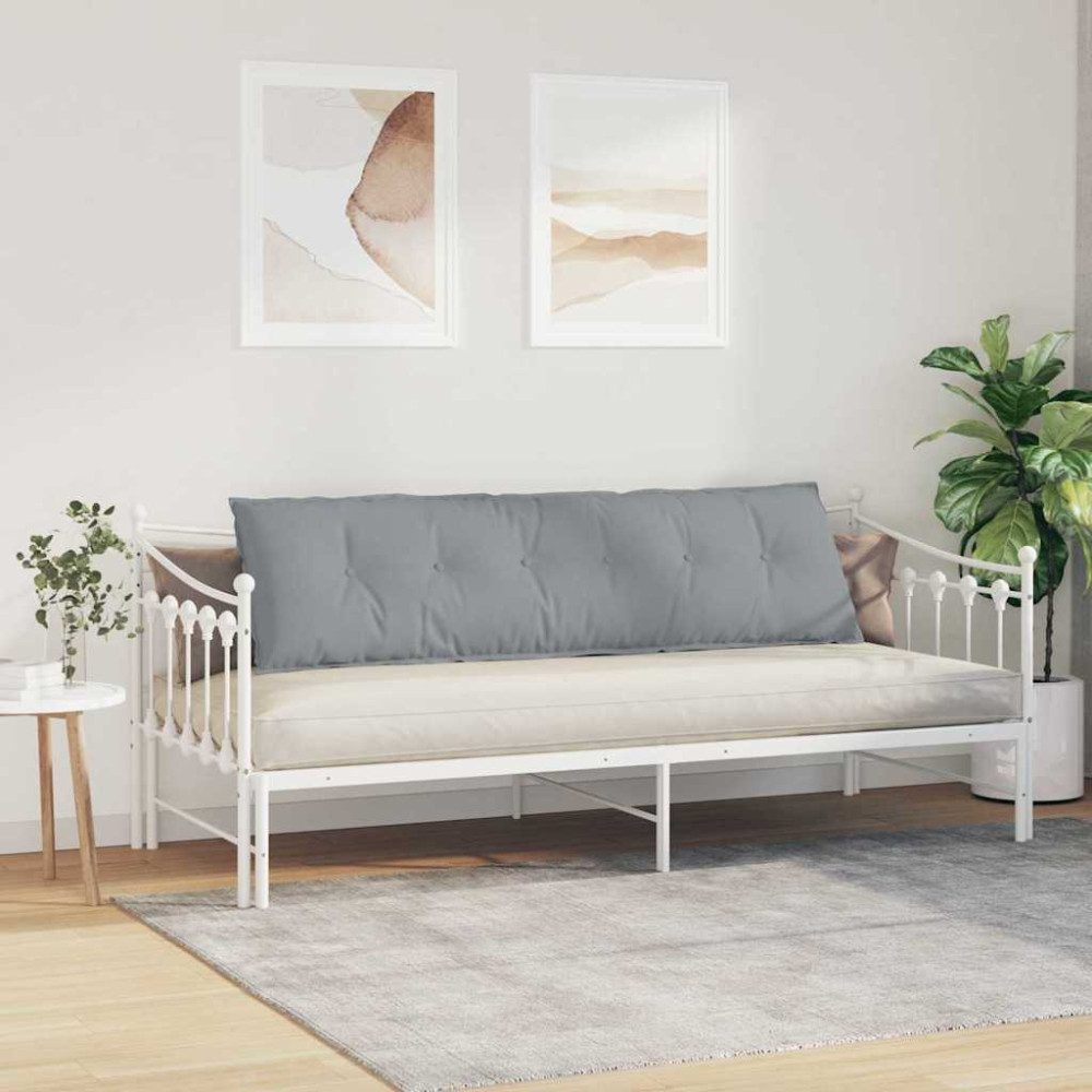 Produktbild för Ryggkudde Ljusgrå 180 x 19 x 50 cm tyg