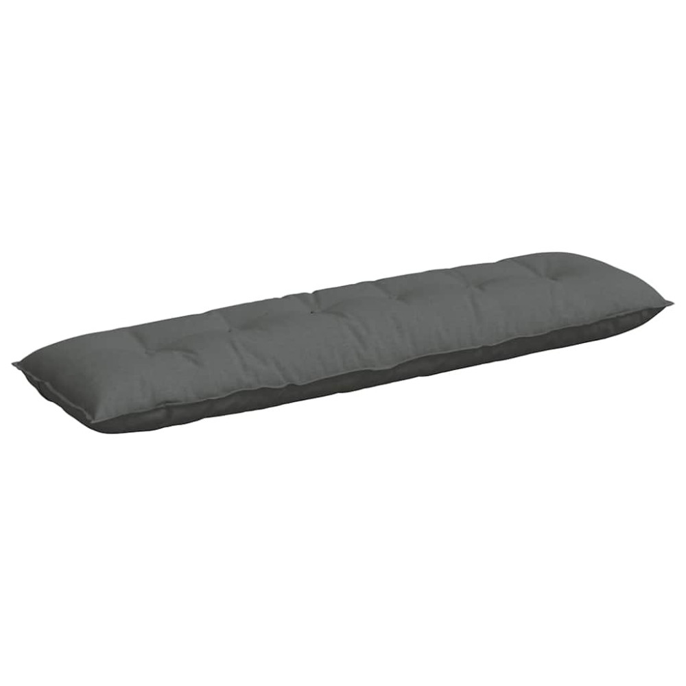 Produktbild för Ryggkudde Mörkgrå 180 x 19 x 50 cm tyg