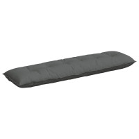 Produktbild för Ryggkudde Mörkgrå 180 x 19 x 50 cm tyg