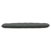 Produktbild för Ryggkudde Mörkgrå 180 x 19 x 50 cm tyg