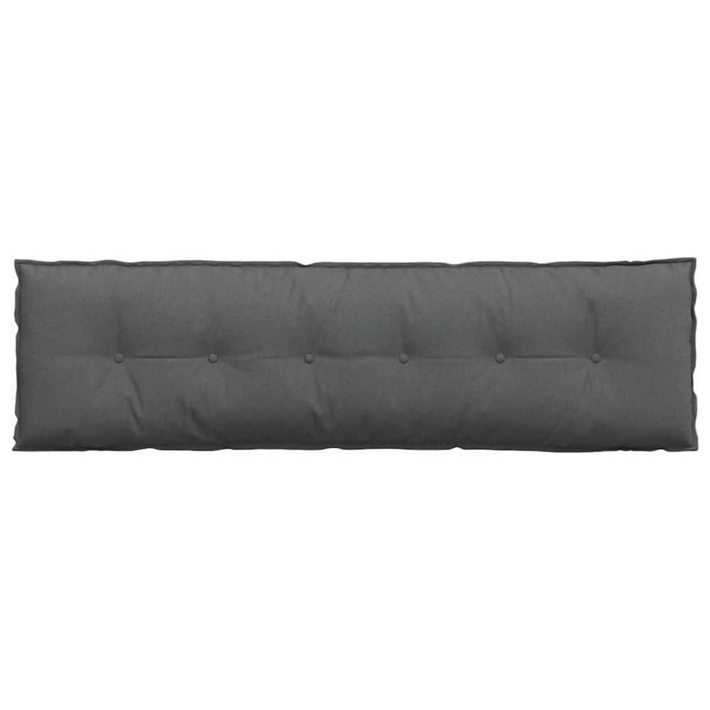 Produktbild för Ryggkudde Mörkgrå 180 x 19 x 50 cm tyg
