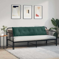 Produktbild för Ryggkudde Mörkgrön 180 x 50 cm Kordread tyg
