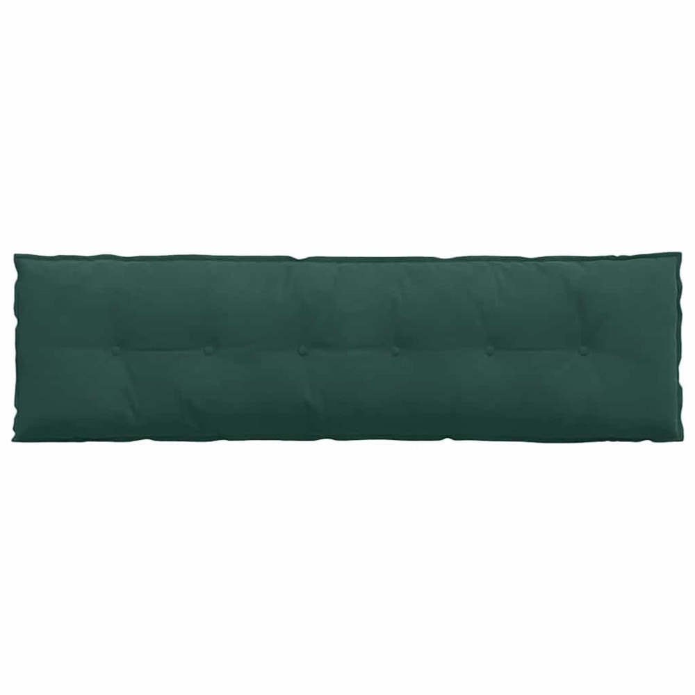 Produktbild för Ryggkudde Mörkgrön 180 x 50 cm Kordread tyg
