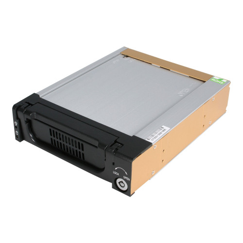 StarTech.com StarTech.com 5.25 in Rugged SATA Hard Drive Mobile Rack Drawer - Aluminum Removable Hard Drive Bay (DRW150SATBK) - förvaringsmobilrack