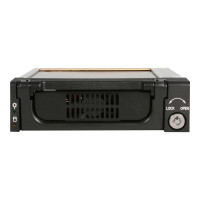 Produktbild för StarTech.com 5.25 in Rugged SATA Hard Drive Mobile Rack Drawer - Aluminum Removable Hard Drive Bay (DRW150SATBK) - förvaringsmobilrack