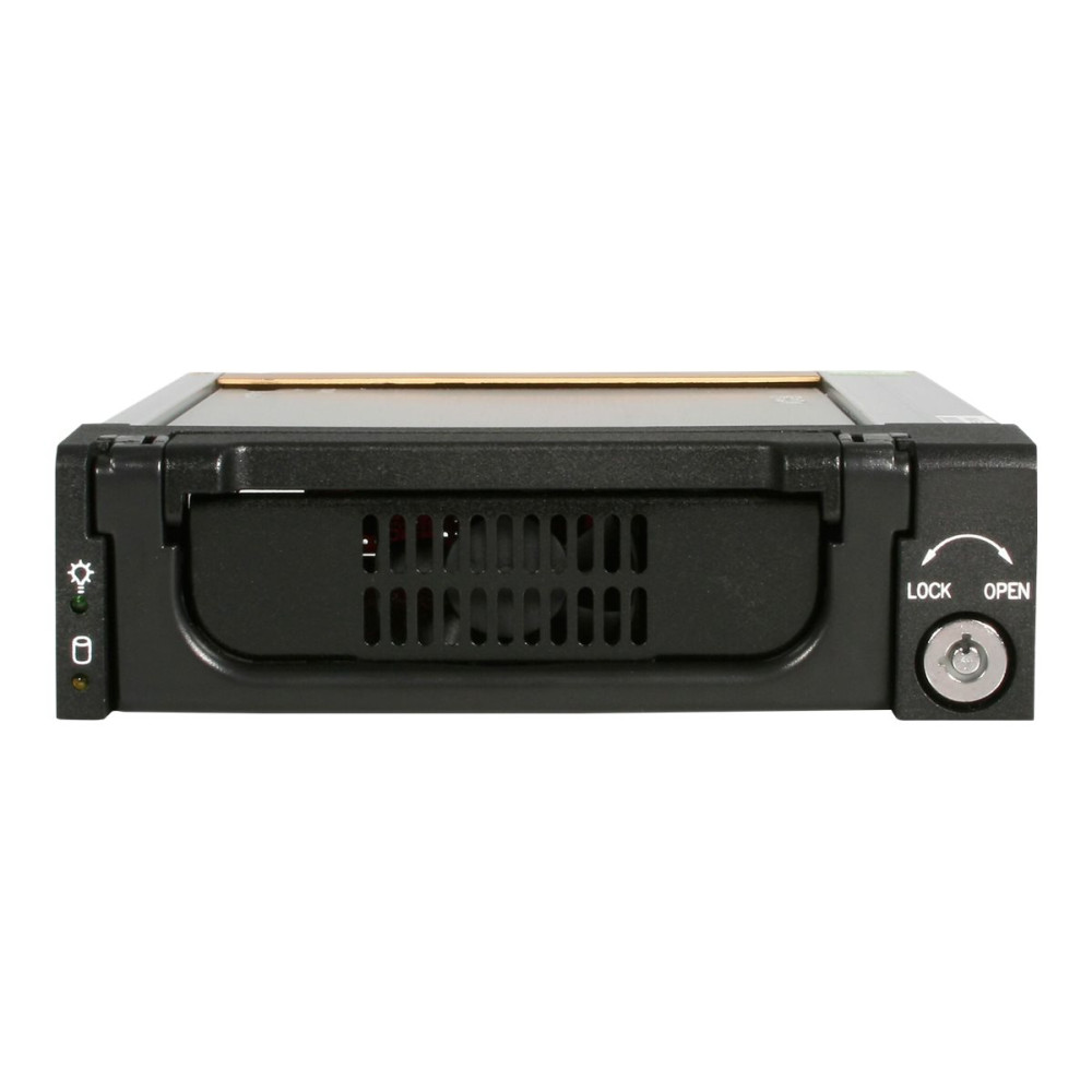 Produktbild för StarTech.com 5.25 in Rugged SATA Hard Drive Mobile Rack Drawer - Aluminum Removable Hard Drive Bay (DRW150SATBK) - förvaringsmobilrack