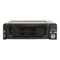 Produktbild för StarTech.com 5.25 in Rugged SATA Hard Drive Mobile Rack Drawer - Aluminum Removable Hard Drive Bay (DRW150SATBK) - förvaringsmobilrack