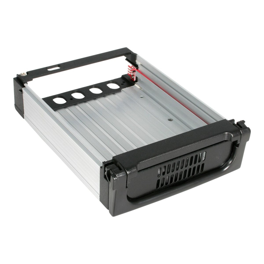 Produktbild för StarTech.com 5.25 in Rugged SATA Hard Drive Mobile Rack Drawer - Aluminum Removable Hard Drive Bay (DRW150SATBK) - förvaringsmobilrack