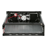 Produktbild för StarTech.com 5.25 in Rugged SATA Hard Drive Mobile Rack Drawer - Aluminum Removable Hard Drive Bay (DRW150SATBK) - förvaringsmobilrack