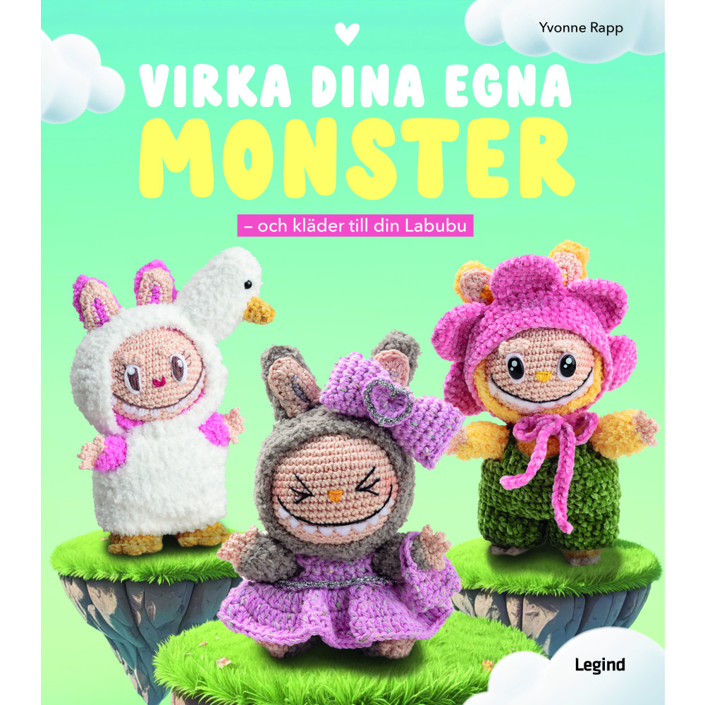Produktbild för Virka dina egna monster : och kläder till din Labubu (inbunden)