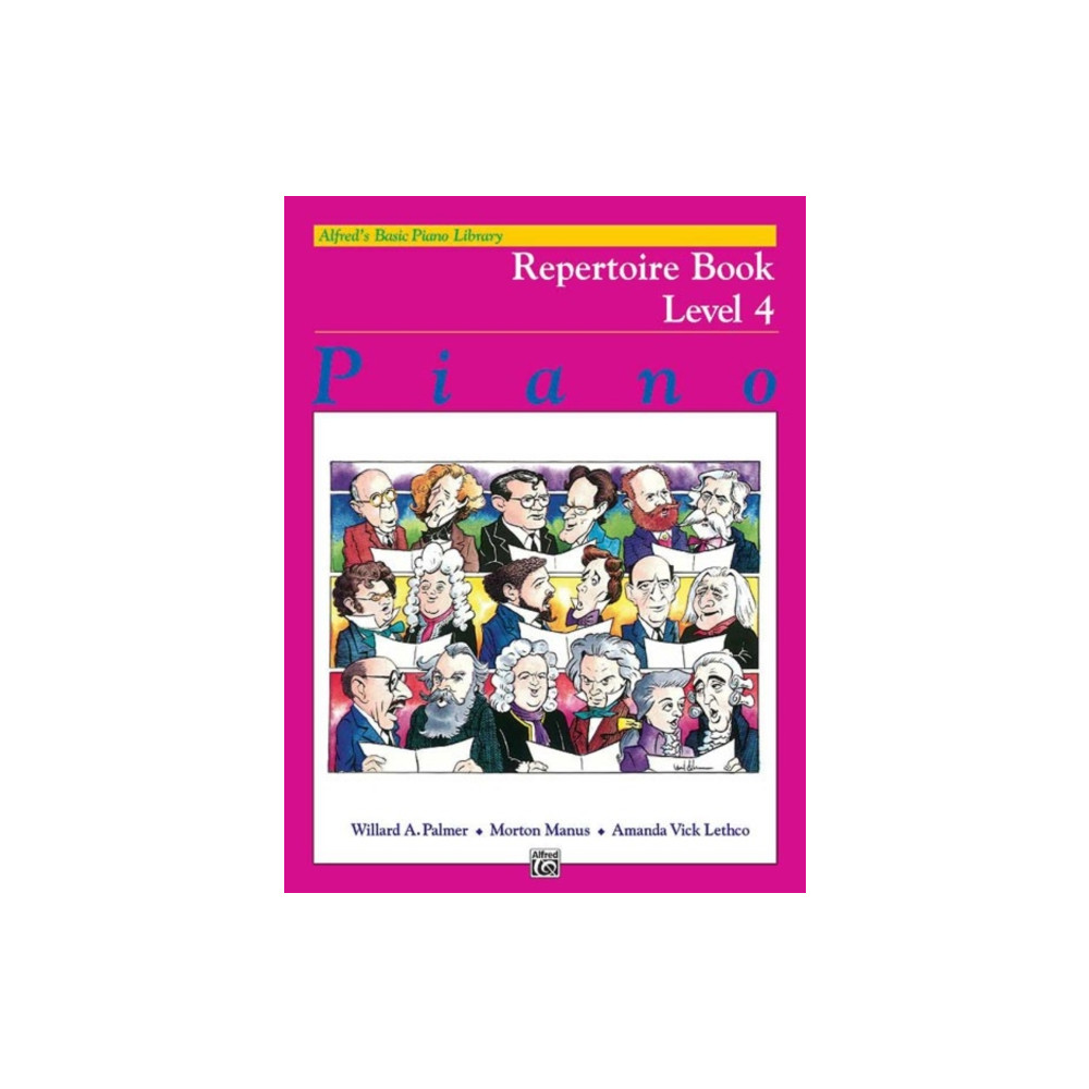 Produktbild för ALFREDS BASIC PIANO REPERTOIRE LVL 4 (häftad, eng)