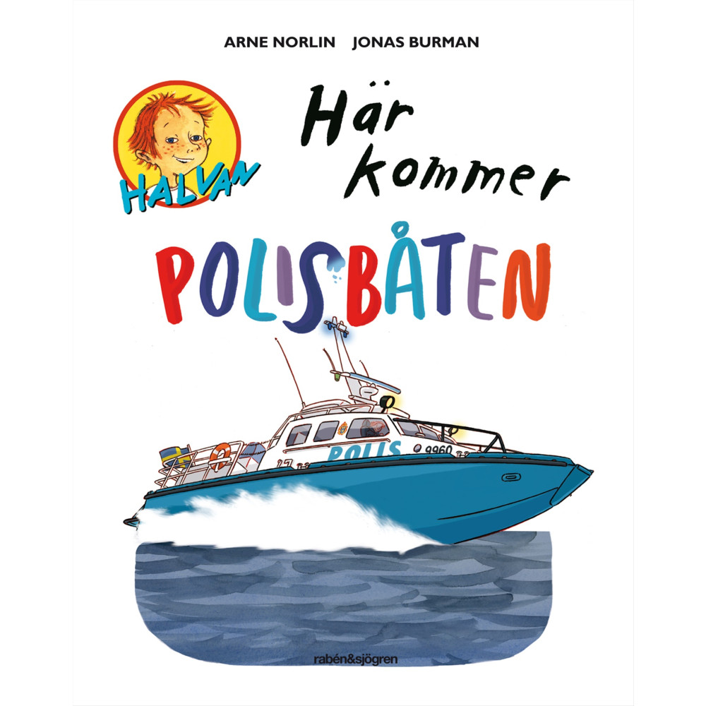 Produktbild för Här kommer polisbåten (bok, kartonnage)