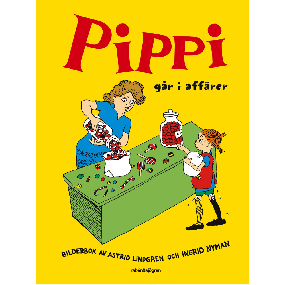 Produktbild för Pippi går i affärer (inbunden)