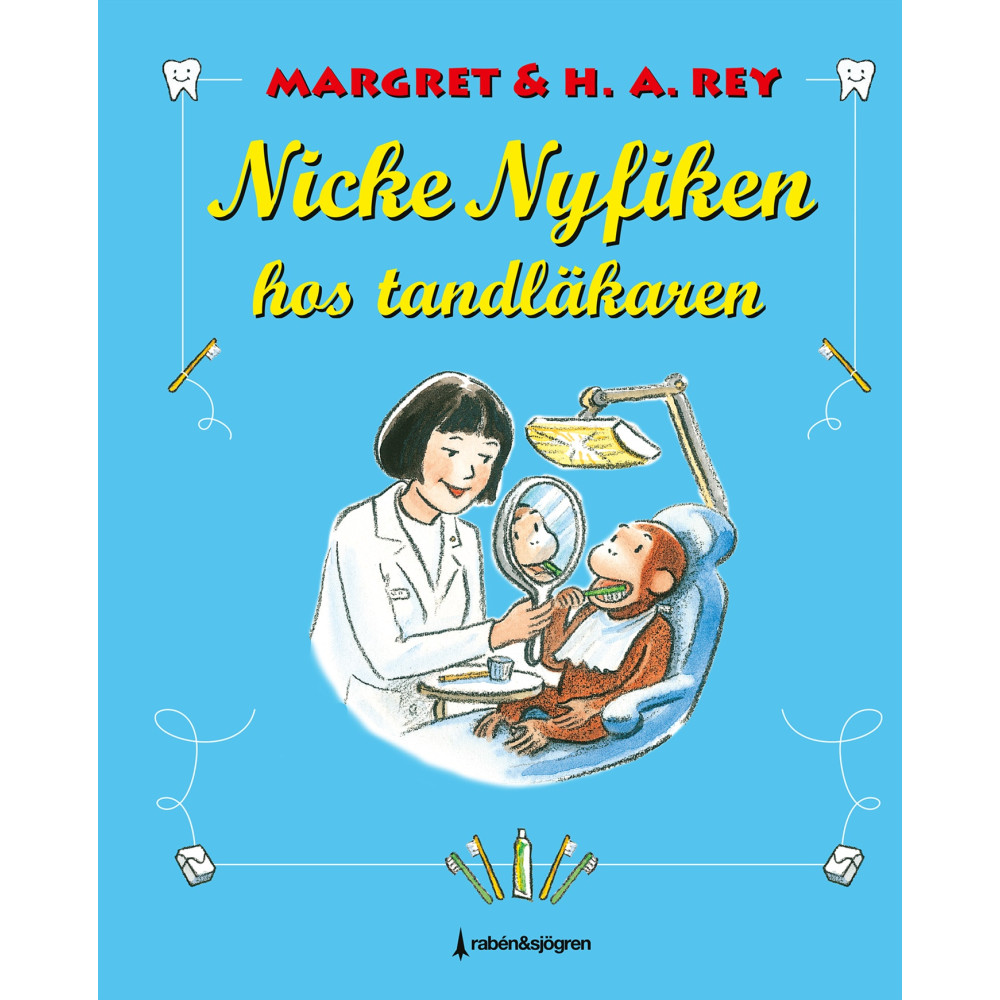 Produktbild för Nicke Nyfiken hos tandläkaren (inbunden)