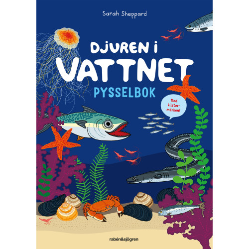 Sarah Sheppard Djuren i vattnet pysselbok med klistermärken