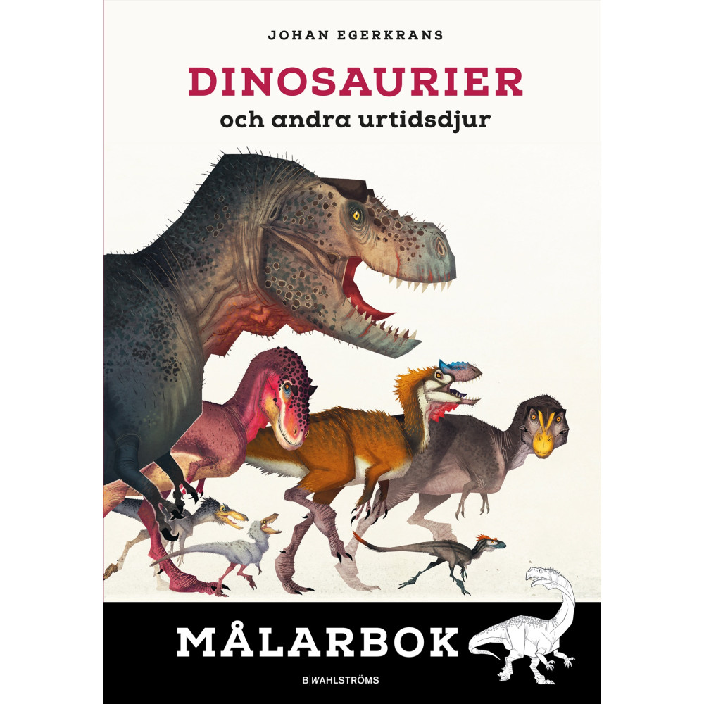 Produktbild för Dinosaurier och andra urtidsdjur. Målarbok