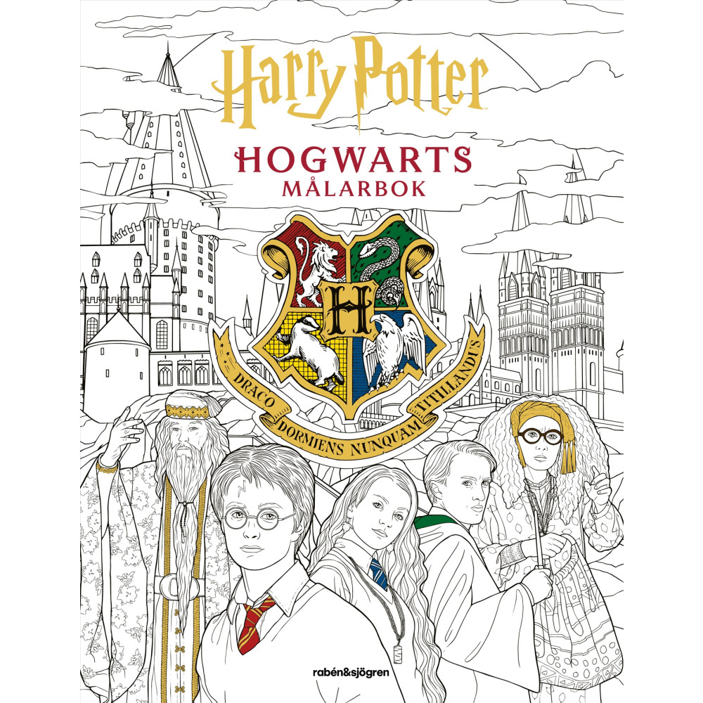 Produktbild för Harry Potter Hogwarts målarbok (häftad)