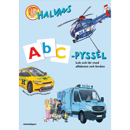 Arne Norlin Halvans ABC-pyssel : med klistermärken (häftad)
