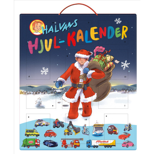 Arne Norlin Halvans hjul-kalender : kalender med 24 presentluckor (häftad)