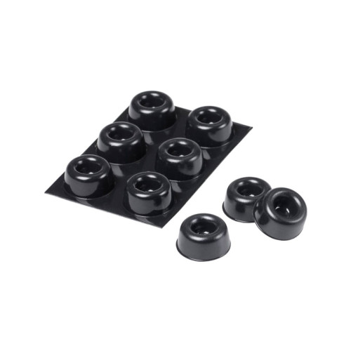 3M 3M SJ5009BL, Svart, Polyuretan, Gummi, Rund, 2,23 cm, 10,1 m...