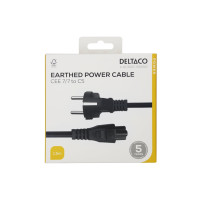 Produktbild för DELTACO - strömkabel - power CEE 7/7 till IEC 60320 C5 - 1.5 m