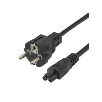 Produktbild för DELTACO - strömkabel - power CEE 7/7 till IEC 60320 C5 - 1.5 m