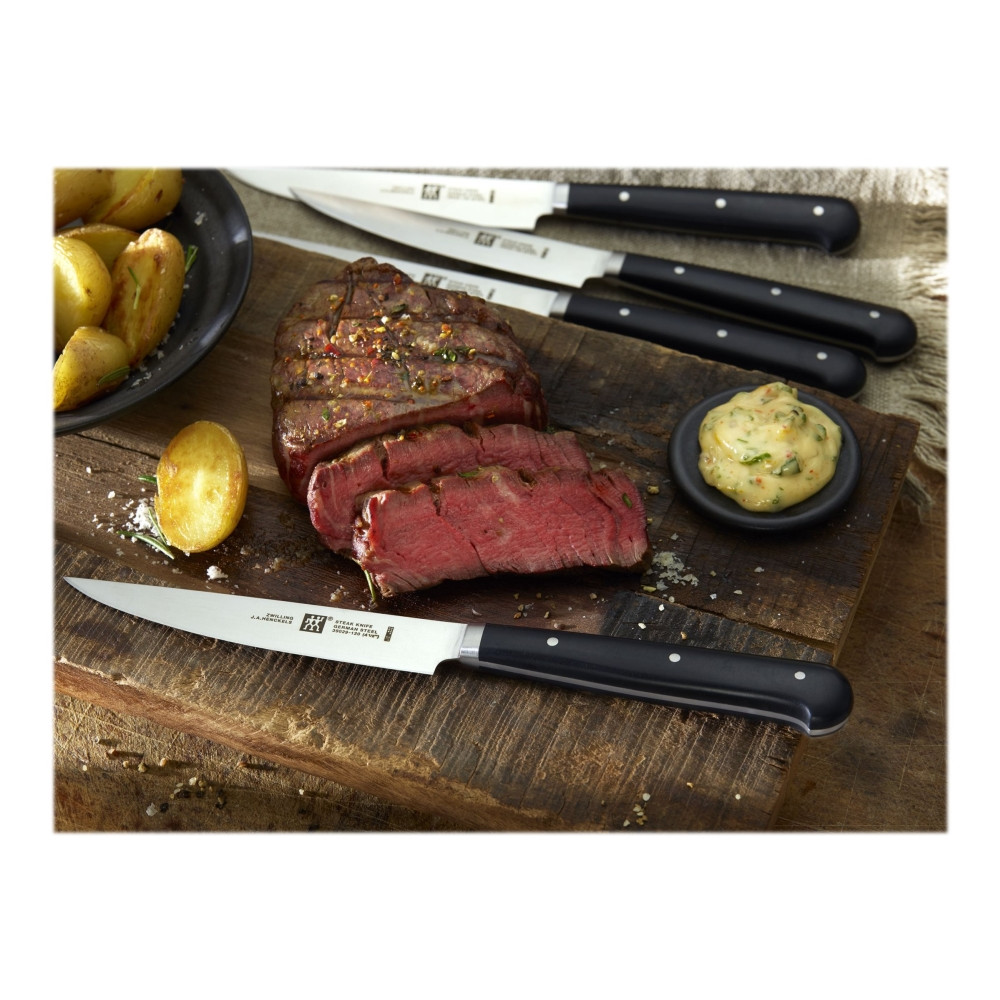 Produktbild för ZWILLING Steak-Sets Steak Set. 4 st knivar, med slät slipbar...