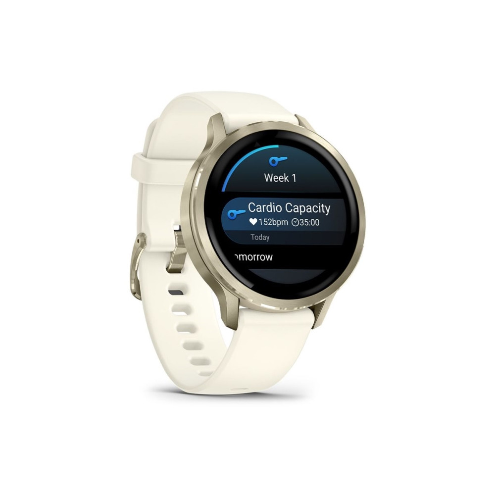 Produktbild för Garmin Venu 4 - lunar guld - smart klocka med band - ben - 8 GB